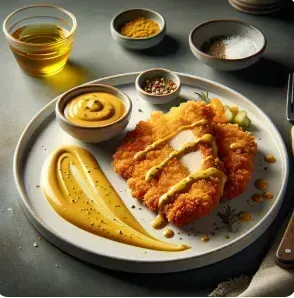 
            
                Миланеса из курицы с горчичным соусом
            
            
        