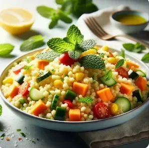
            
                Кускус с овощами и мятой
            
            
        