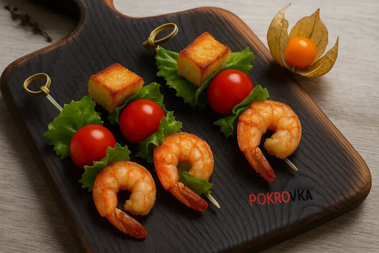 
            
                Цезарь брошет с креветками — вкусная закуска для вашего мероприятия
            
            
        