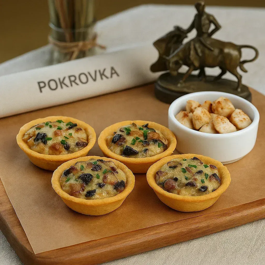 
            
                Тарталетки с жульеном и курицей
            
            
        