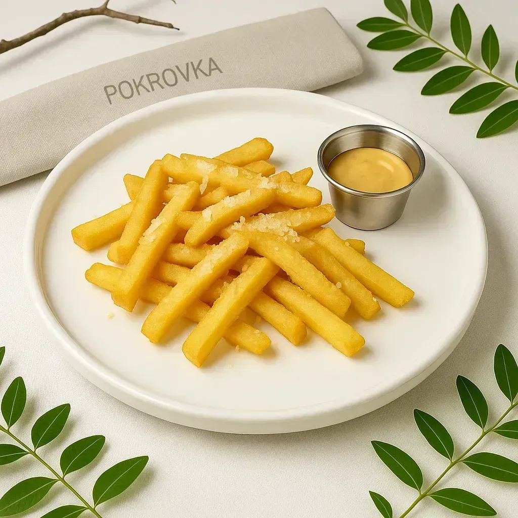 
            
                Картофель фри с трюфельным маслом и пармезаном
            
            
        