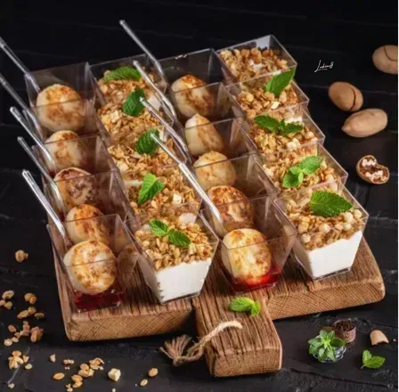
            
                Набор верринов: мюсли с йогуртом и мини-сырники - Закажите онлайн, Вкусные и полезные завтраки для фуршета и мероприятий
            
            
        